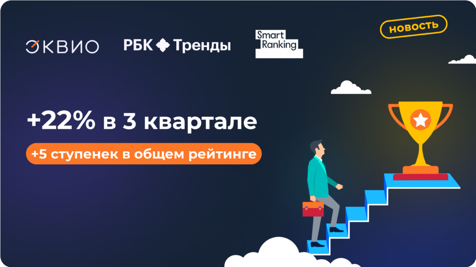 Эквио поднялась на 5 пунктов в общем рейтинге EdTech-компаний